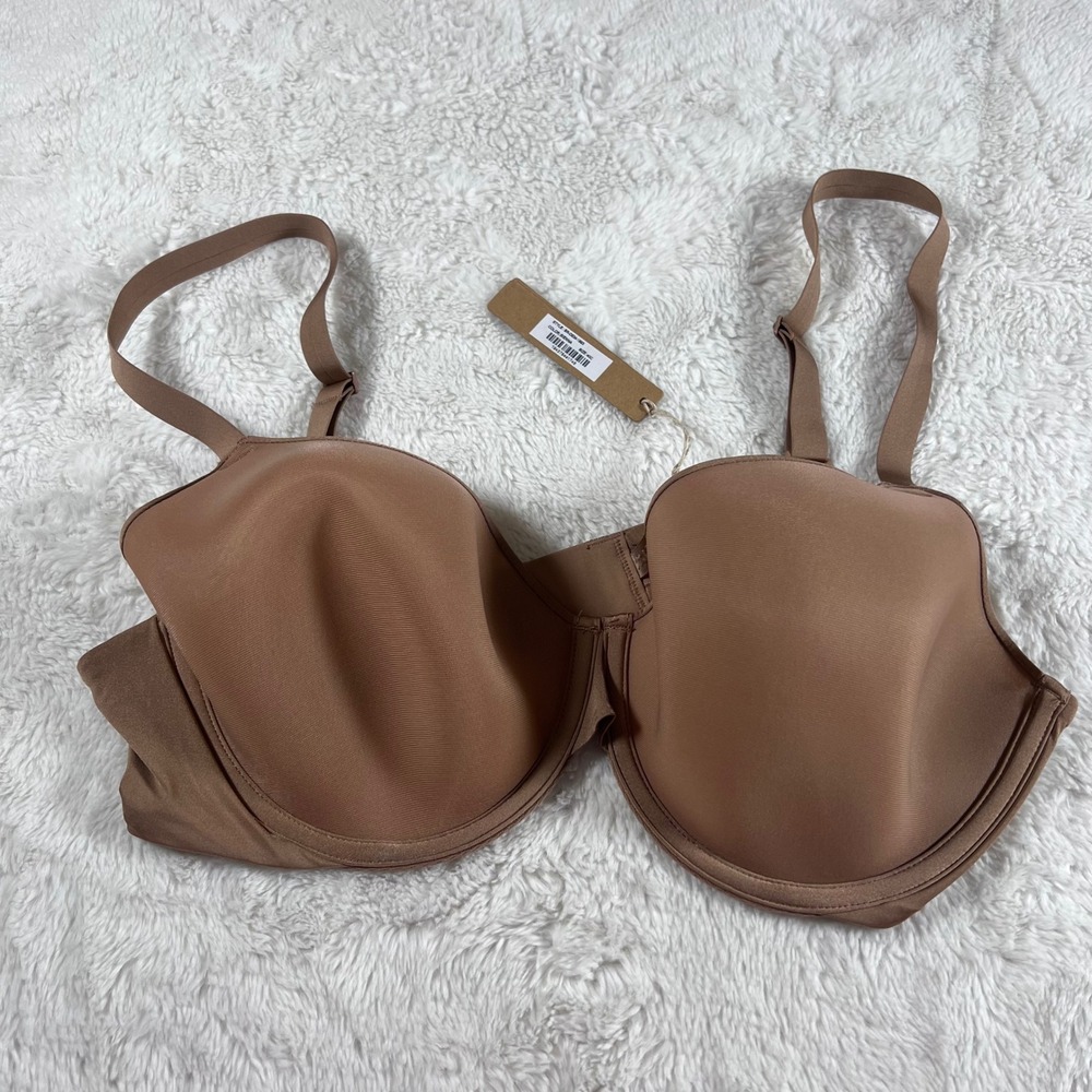 Skims Fits Everybody T-Shirt Bra Sienna Brown Underwire BR-DEM-1893 Size 40C NEW